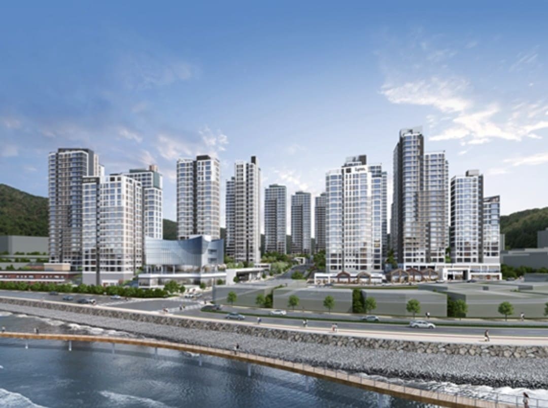 여수소제 중흥s클래스 우미린 모델하우스 단지 배치도 및 향별 구성